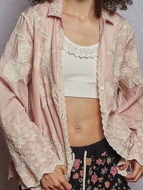 POL One Pale Pink Lightweight Top